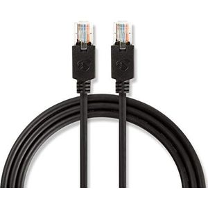 Nedis - Cat5e kabel - UTP - RJ45-stekker - 15m - rond - LSZH - antraciet