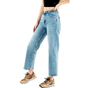 ONLY ONLJuicy Life Wide Jeans voor dames, met hoge taille, medium blauw denim 2, 32W / 30L, Medium Blue Denim 2.