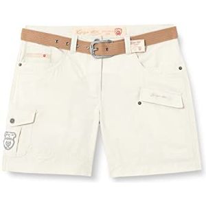 G.I.G.A DX Hira casual shorts met riem dames, gebroken wit, FR: L (maat fabrikant: 42)