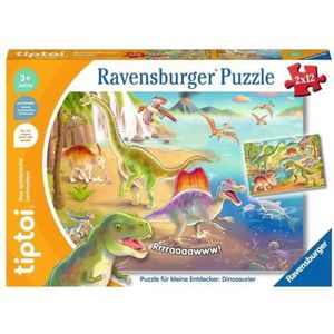 Ravensburger tiptoi puzzel 00198 puzzel voor kleine ontdekker: dinosaurus, kinderpuzzel vanaf 3 jaar, voor 1 speler