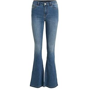 Vila Ekko dames jeans broek Flared blauw, Blauw