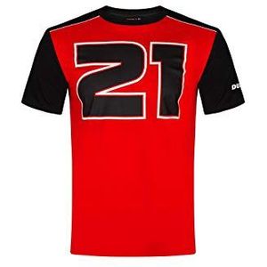 Valentino Rossi Collectie Troy Bayliss, Heren T-Shirt, Rood/Zwart, XXL