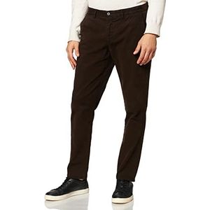 Hackett London GMT Dye Texture Chino herenbroek, donkerbruin (898)