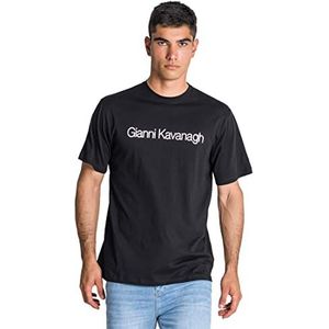 Gianni Kavanagh Green Bliss Maxi Regular tee T-Shirt pour Homme, noir, XS