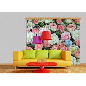 AG DESIGN Roses, gordijn 280 x 245 cm, 2-delig (140 x 245 cm), FCPXXL 6408, polyester, meerkleurig, 0,1 x 280 x 245 cm