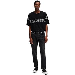 KARL LAGERFELD JEANS Karl Lagerfeld Jeans Tapered Denim Heren Jeans, Donkergrijze denim gewassen, Taille 36 / lengte 34