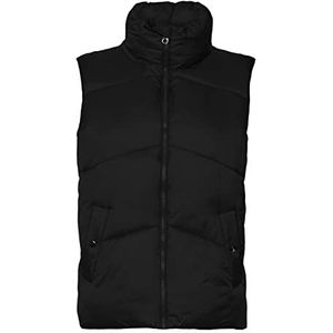 Vero Moda Vmuppsala Short Waistcoat Gilet pour femme, Noir, L