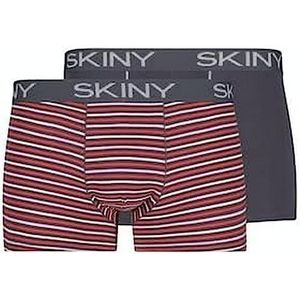 Skiny My Lace boxershorts voor heren, verpakking van 2, virtuele strepen, keuze uit S, selectie virtuele strepen