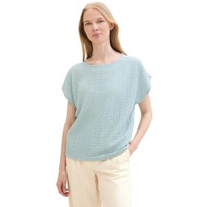 TOM TAILOR T-shirt pour femme, 30463 - Dusty Mint Blue, XXS