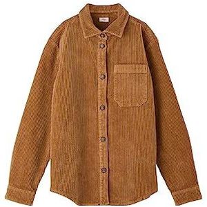 s.Oliver Overhemd van corduroy, bruin, 128/134 cm voor jongens, Bruin