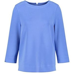 Gerry Weber Poloshirt met korte mouwen voor dames, effen, lichtblauw, 40, Lichtblauw