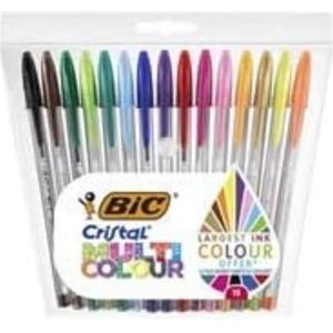 DyMPC Dozen met kristallen, meerkleurig, 15 kleuren, 10 stuks