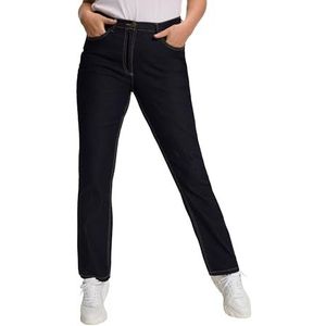 Ulla Popken Stretch jeans voor dames, Donkerblauw denim