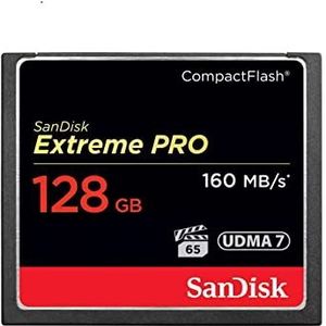 SanDisk Extreme Pro CompactFlash SDCFXps-128g-a46 geheugenkaart 128 GB, 160 Mbit/s, zonder retailverpakking