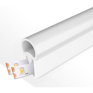 VoltShine 22 x 10 siliconen hoes voor 20 m ledstrips: waterdicht en duurzaam, perfect voor creatieve projecten, zorgt voor uitstekende verlichting en sterkte buitenshuis.