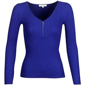 Morgan Dames kraag ritssluiting 182-maliko.m pullover sweater, ultra blauw, S EU, Blauw