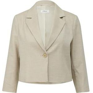 s.Oliver BLACK LABEL 2145438 Blazer van gemengd linnen voor dames, 8120