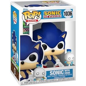 Funko Pop! & Buddy: Sonic The Hedgehog - Sonic The Hedgehog With HChao - Vinyl Figuur om te verzamelen - Cadeau-idee - Officiële Producten - Speelgoed voor Kinderen en Volwassenen