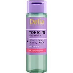 Delia Cosmetics - Tonic Me - Tonique exfoliante - Peau aux imperfections - AHA et acides BHA, acides salicylique, glycolique, lactique - Exfolie, nettoie, hydrate, régénère - Cosmétique végétalien -