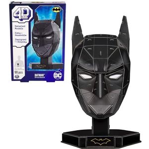 4D Build Batman-masker, gedetailleerde 3D-modelbouwset van hoogwaardig karton, 90 stuks, voor Batman-fans vanaf 12 jaar