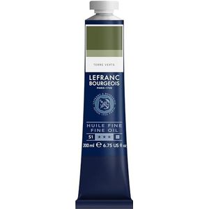 Lefranc Bourgeois Fijne Tube-olie, 200 ml, groene aarde