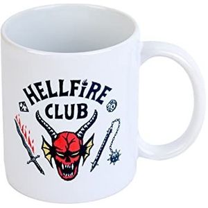 Grupo Erik - HellFire Club mok 350 ml | officieel gelicentieerd Stranger Things | koffie- en theemok, geek-cadeau-idee, verjaardag of Kerstmis