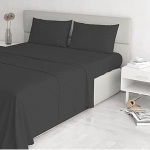 Italian Bed Linen Beddengoedset, 300 x 250 x 1 cm, zwart