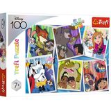 Trefl - Disney, Disney Heroes - Puzzel met 200 stukjes - Collage met sprookjeshelden voor kinderen vanaf 7 jaar