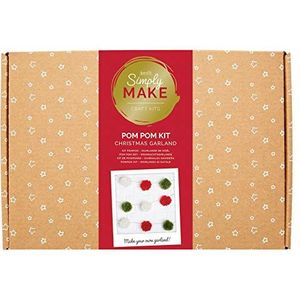 Simply Make, DSM 106050 Kerstslingerset met kwastjes, rood/wit/groen