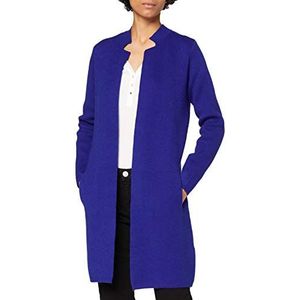 Morgan Mblock rechte jas met opstaande kraag voor dames, Blauw (Elektrisch Blauw)