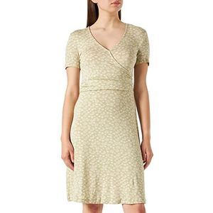 TOM TAILOR dames jurk, 29550 - Groen Offwhite Blad Design