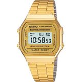 Casio Retro Collection A168WG-9WDF polshorloge, grijs, Goud, one size