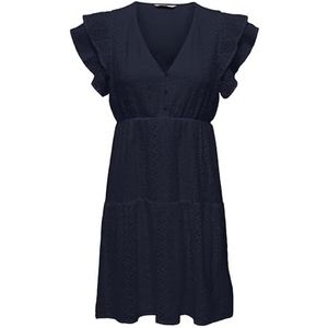 ONLY Onlhelena WVN Noos Robe d'été en dentelle pour femme, bleu, S