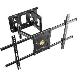 RICOO S7264 wandhouder voor tv, draaibaar, universeel, 40 - 65 inch (102 - 165 cm), wandhouder voor TV, LED/LCD/gebogen, VESA 300 x 200 – 600 x 400