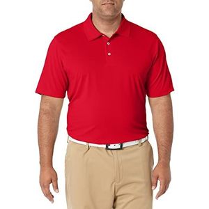 Amazon Essentials Sneldrogend golfpoloshirt voor heren, klassieke pasvorm (verkrijgbaar in grote maten), rijk rood, XS