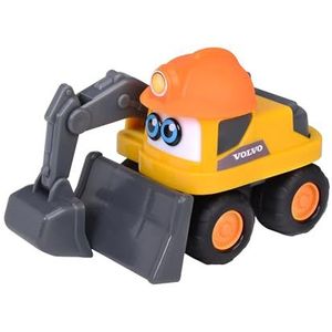 Dickie Toys ABC Volvo Builder Team bouwvoertuig (12 cm) vanaf 1 jaar, speelgoedauto met bewegingseffect, speelgoed voor baby's en kinderen vanaf 12 maanden, 3 gesorteerd, selectie
