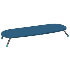 Duett Mini opvouwbare strijkplank, bureau, verstelbare poten, transportband