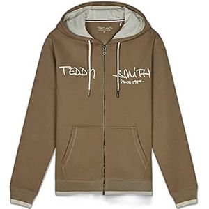 Teddy Smith, Giclass, herenvest, casual, Wolf Beige/Midden Wit