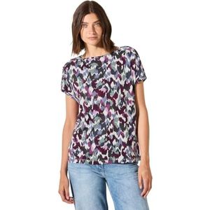 Cecil B323364 T-shirt voor dames, Vanilla Wit, XXL