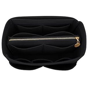 LEXSION Handtas organizer van vilt met ritssluiting voor Speedy Neverful PM MM 8021 draagtas, zwart, M
