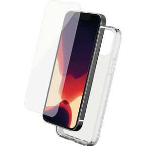 Bigben Achterzijde bescherming en displaybescherming van gehard glas 2,5D voor iPhone 13