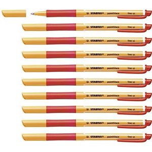 STABILO pointVisco Gelpen, 10 stuks, rood