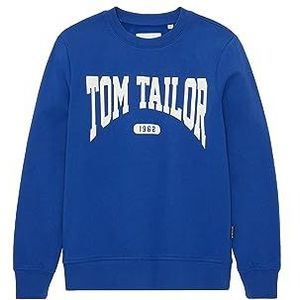 TOM TAILOR Sweat-shirt pour garçon avec inscription, 14531-shiny Royal Blue, 152