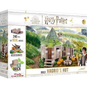 Trefl - Brick Trick Harry Potter: Hagrid's Hut – bouwen met bakstenen, Hagrid hut, eco baksteenblokken, knutselen, 240 bakstenen, herbruikbaar