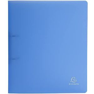 Exacompta - Ref. 54362E - Pak van 5 halfstijve mappen PP Chromaline - 2 ronde ringen diameter 30 mm - rug 40 mm - buitenafmetingen: 32 x 26,8 cm - A4 Maxi formaat - Kleur: blauw