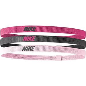 Nike Pandebånd-9318 Hoofdband voor heren, 658, spark, gridiron (grijs), pink glaze (roze), één maat, EU