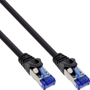 InLine® Patchkabel U/FTP Cat.6A zwart 15m