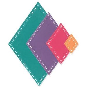 Sizzix® Stacey Park Framelits® Katy Deco Diamanten Snijmatrijzen, 13 Stuk