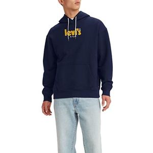 Levi's po relaxed graphic heren, Blauw