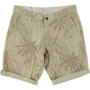 MUSTANG Amsterdamse shorts voor heren, Aop Art Palm Beige 12609